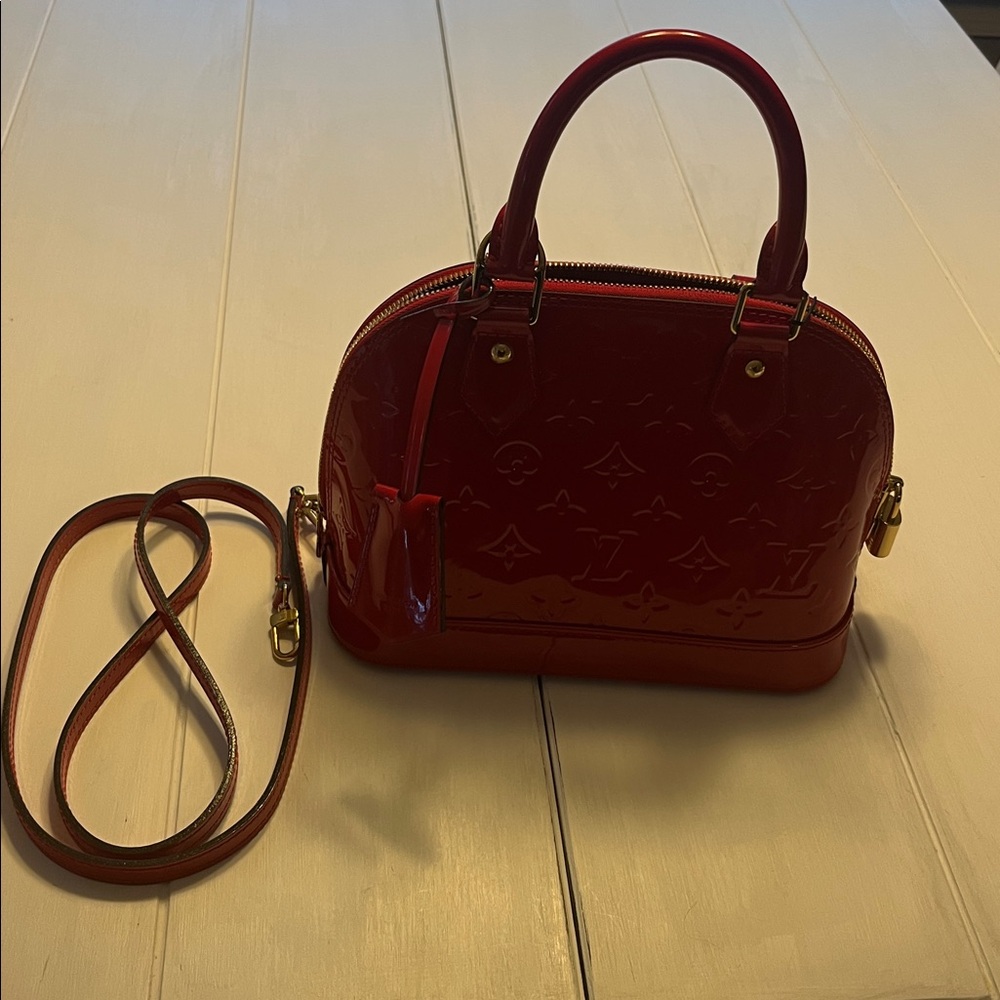 Louis Vuitton/RED Patent leather purse/AUTHENTIC CERTIFIED/make me an offer … - Picture 7 of 7